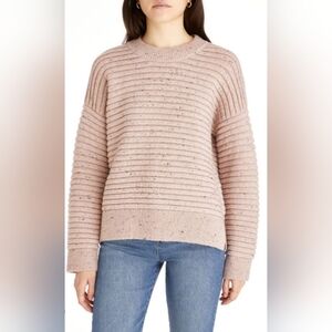 Madewell Donegal Elsmere Pullover Sweater Blush Pink